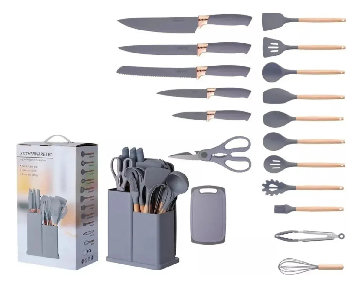Set de Utensilios de Cocina 19 Piezas – Silicona