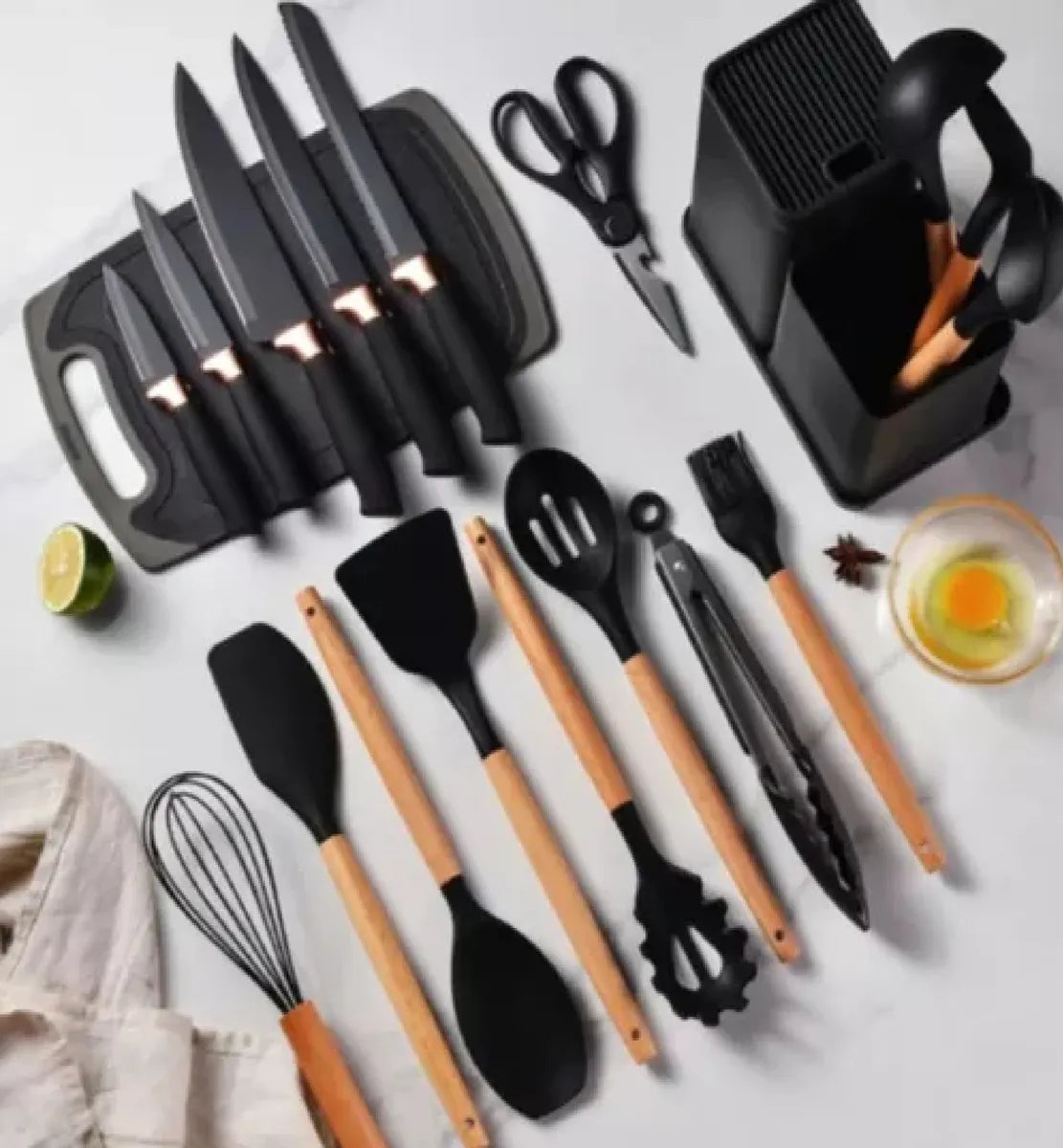 Set de Utensilios de Cocina 19 Piezas – Silicona