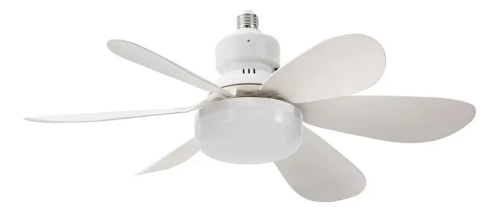 Bombillo Ventilador de techo con Luz LED Regulable y Control Remoto