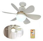 Bombillo Ventilador de techo con Luz LED Regulable y Control Remoto