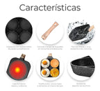 Sartén Multiuso 4 Puestos – Antiadherente Multifuncional