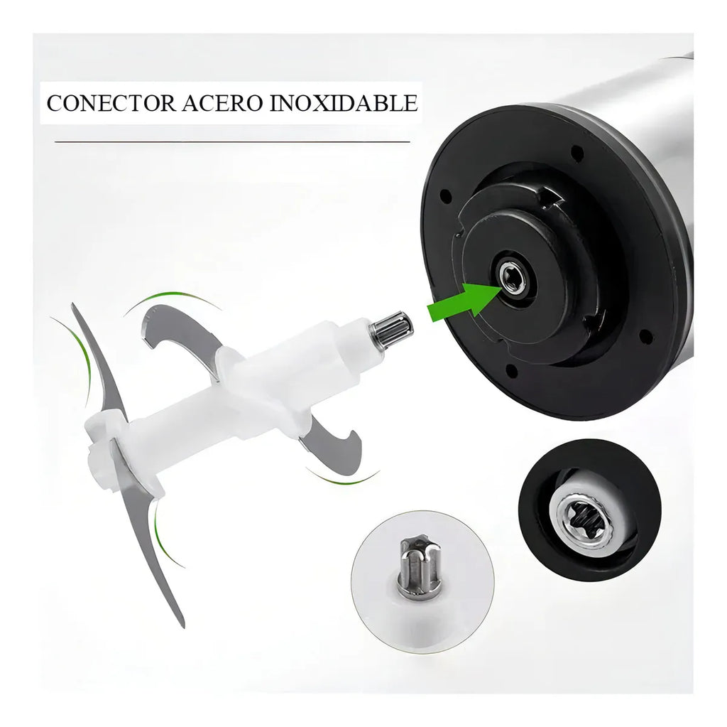 Picador/ Procesador Eléctrico Sokany 4 Litros 800 W – Acero Inoxidable