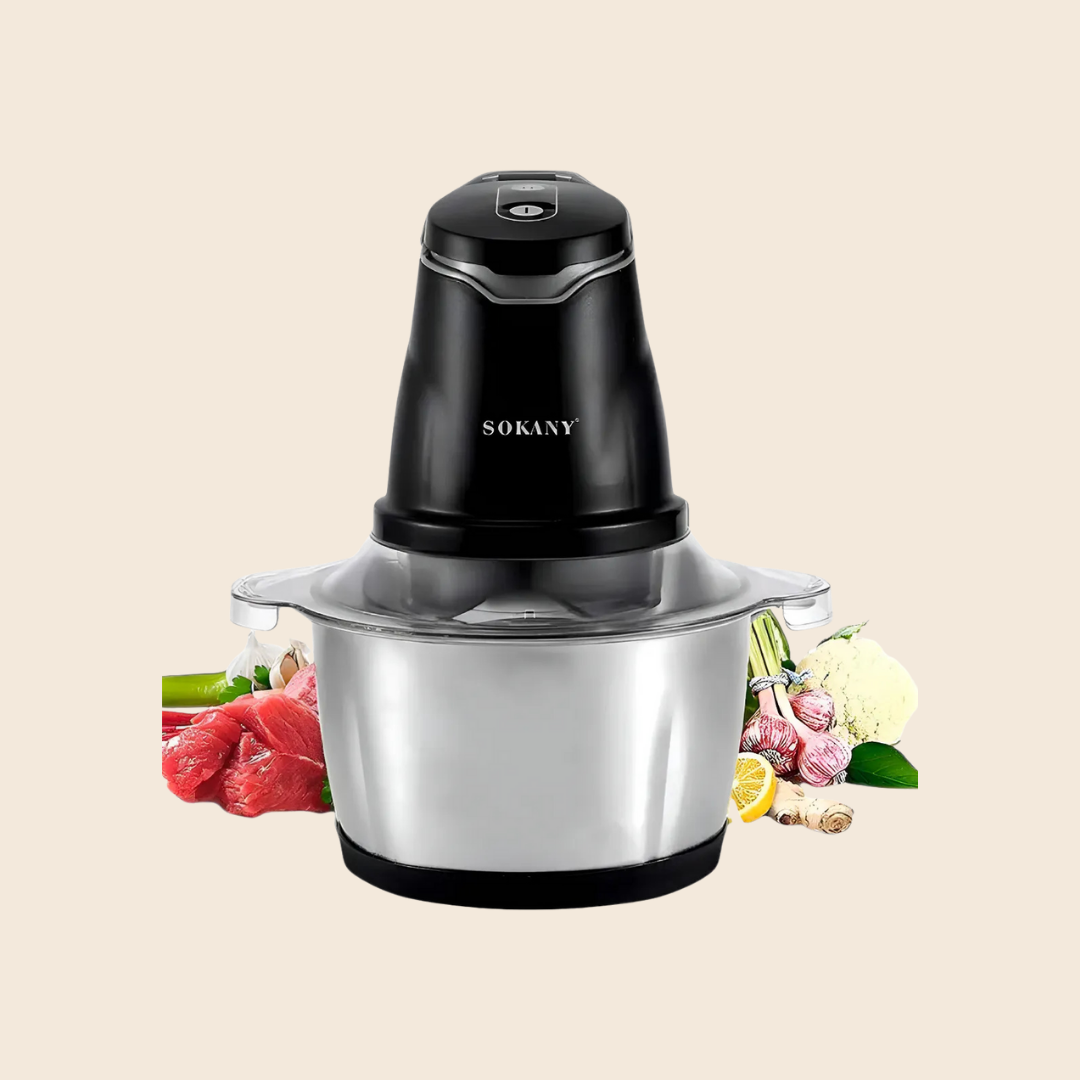 Picadora / Procesador Eléctrico de Alimentos Sokany 2 Litros