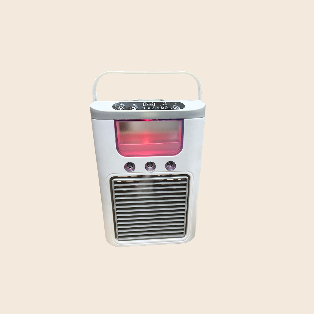 Humidificador con Luces LED y Ventilador Integrado – 3 en 1