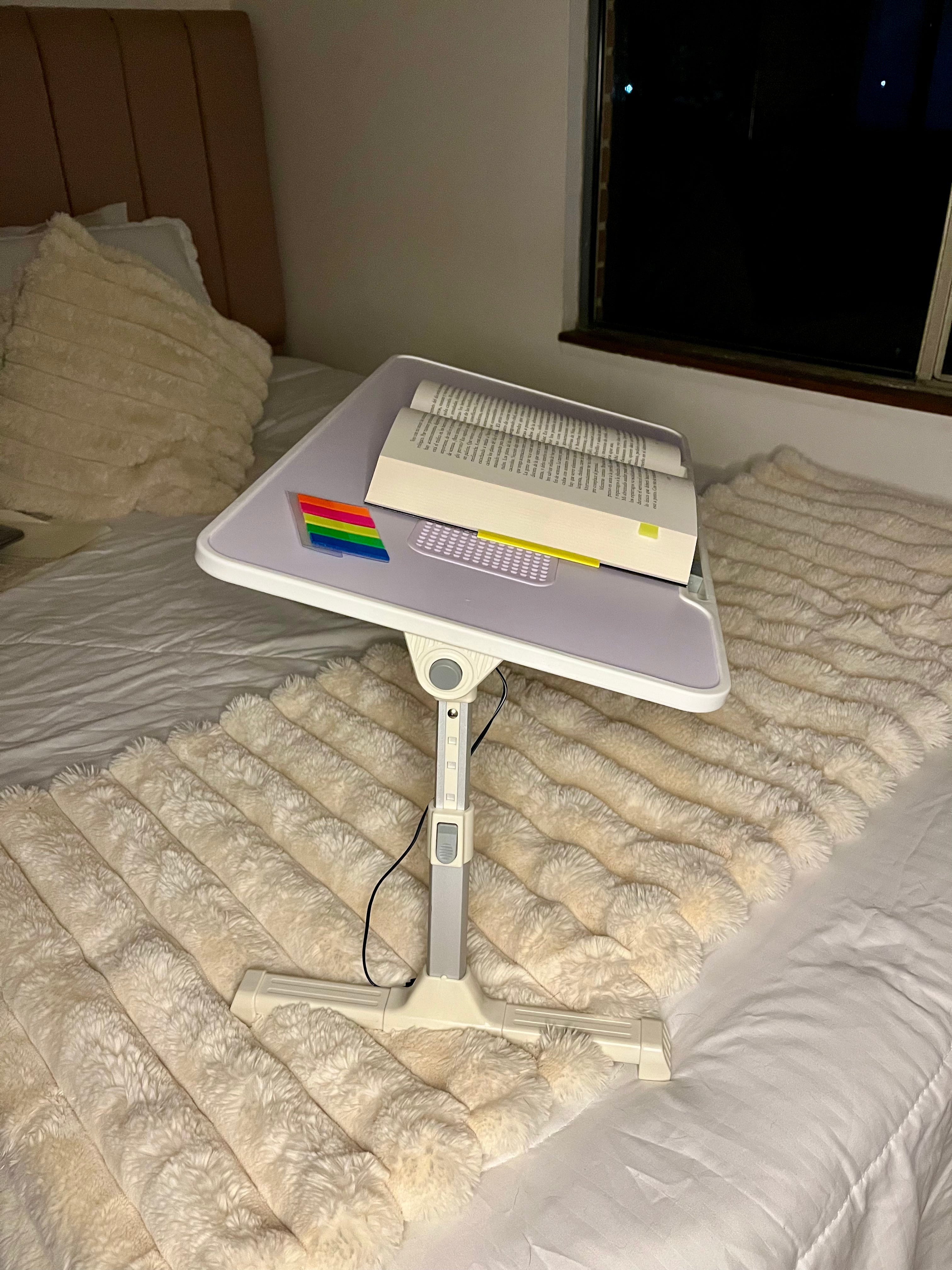 Mesa Portátil Plegable con Ventilador Integrado
