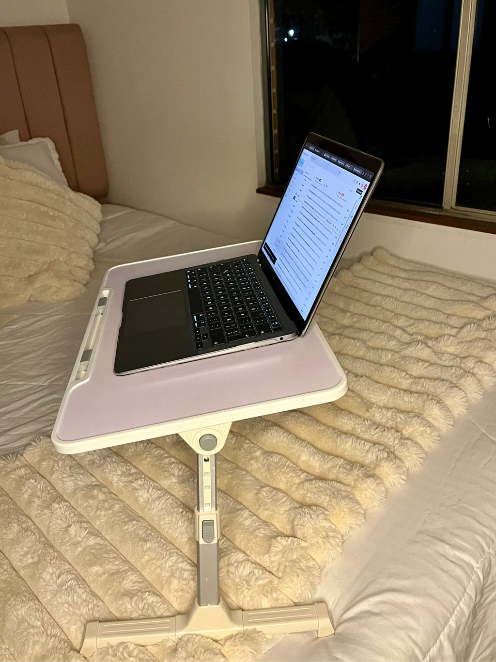 Mesa Portátil Plegable con Ventilador Integrado