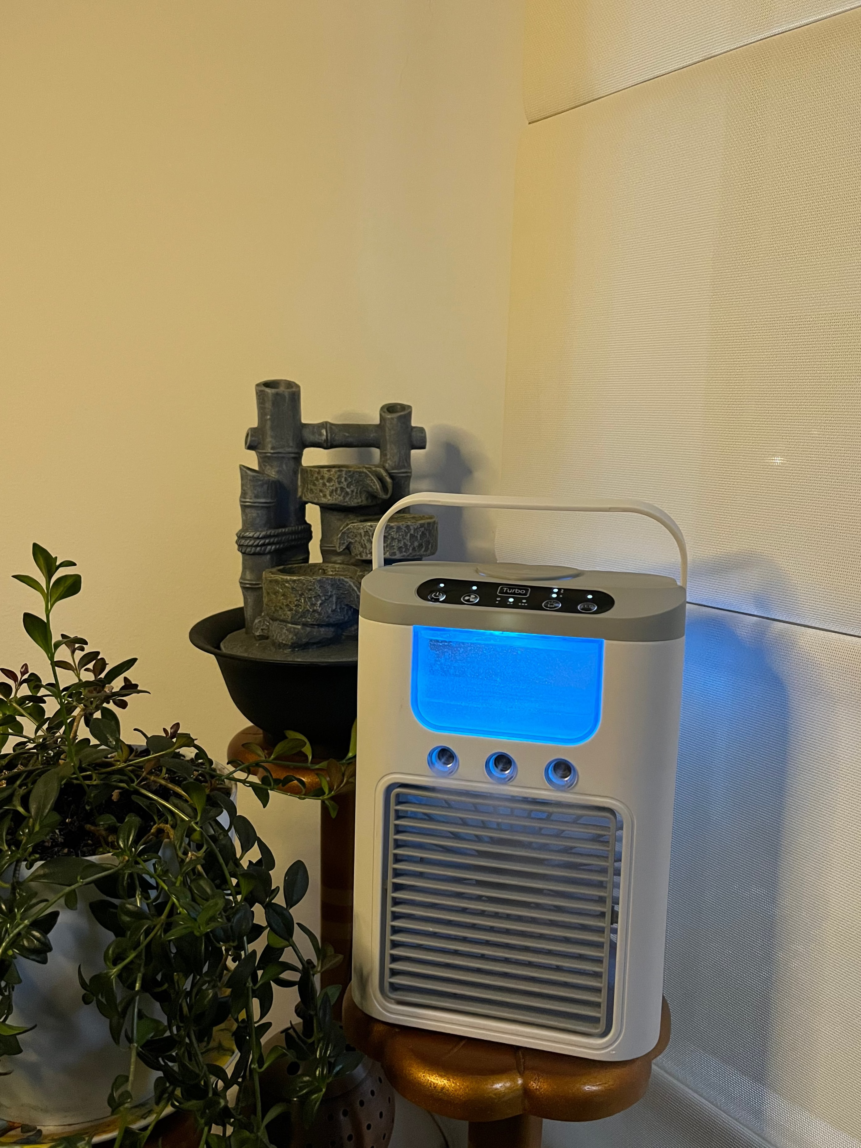 Humidificador con Luces LED y Ventilador Integrado – 3 en 1