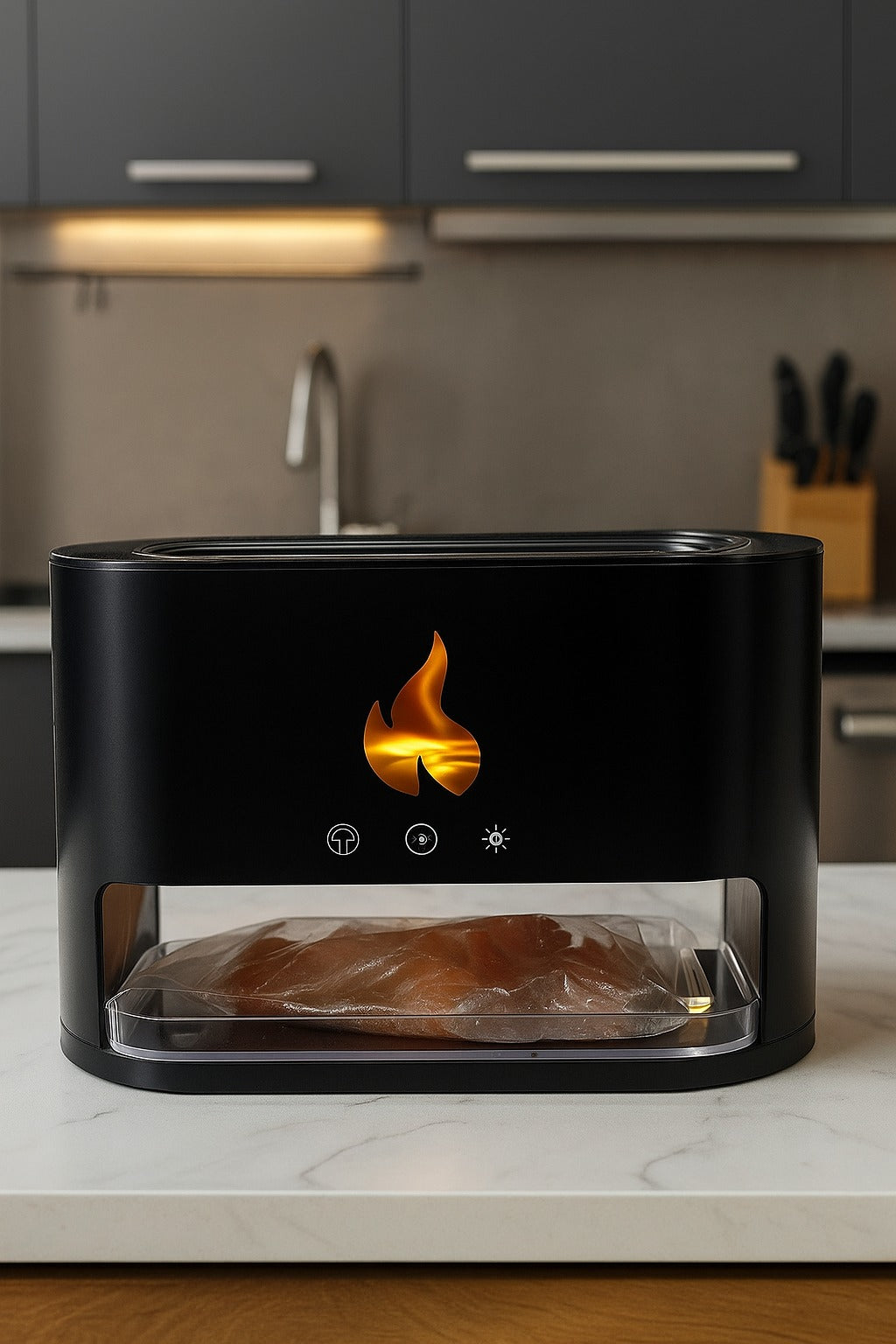 Humificador Difusor de Aromas Efecto Piedras “Chimenea”