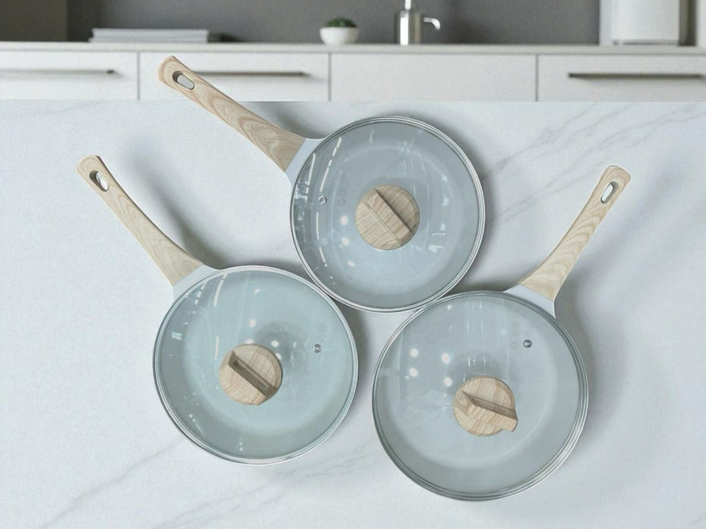 Set de Sartenes 3 piezas con Tapas