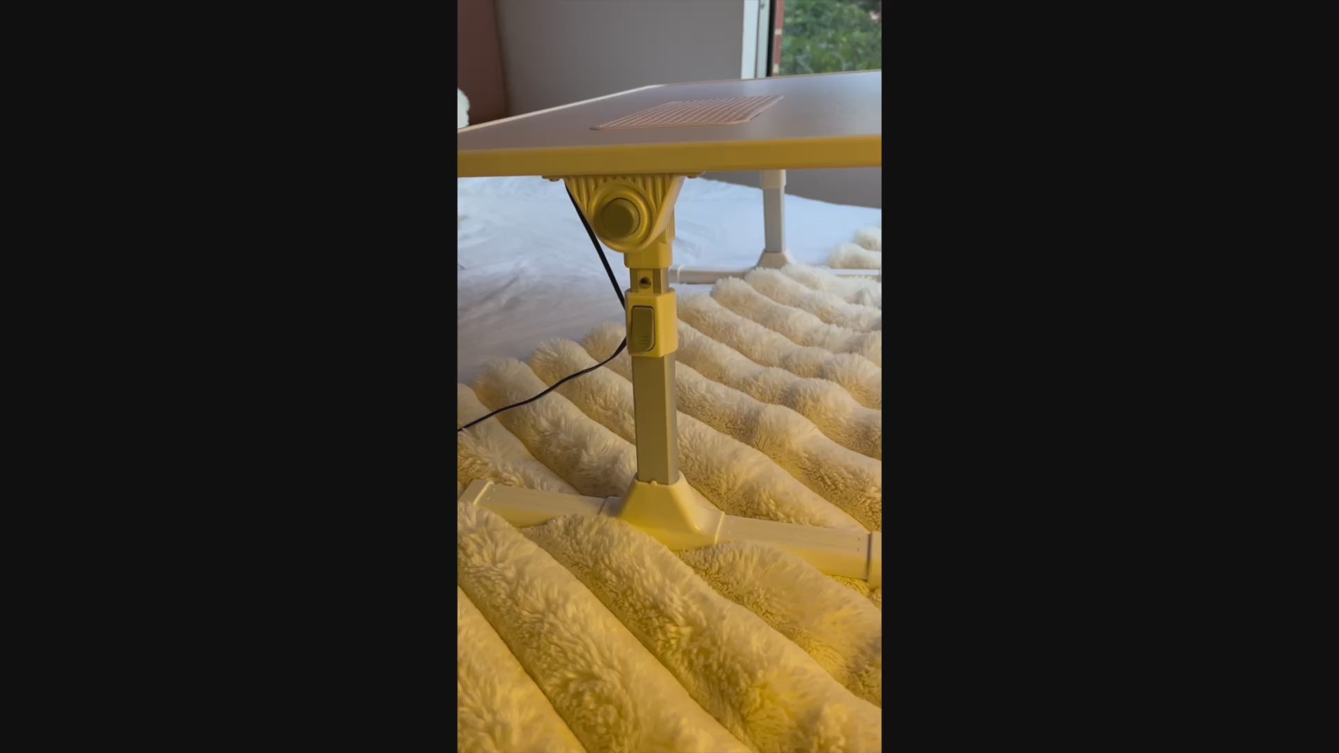 Mesa Portátil Plegable con Ventilador Integrado
