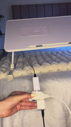 Mesa Portátil Plegable con Ventilador Integrado