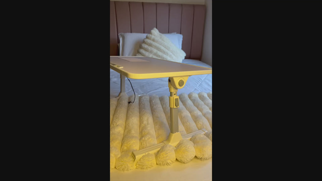 Mesa Portátil Plegable con Ventilador Integrado