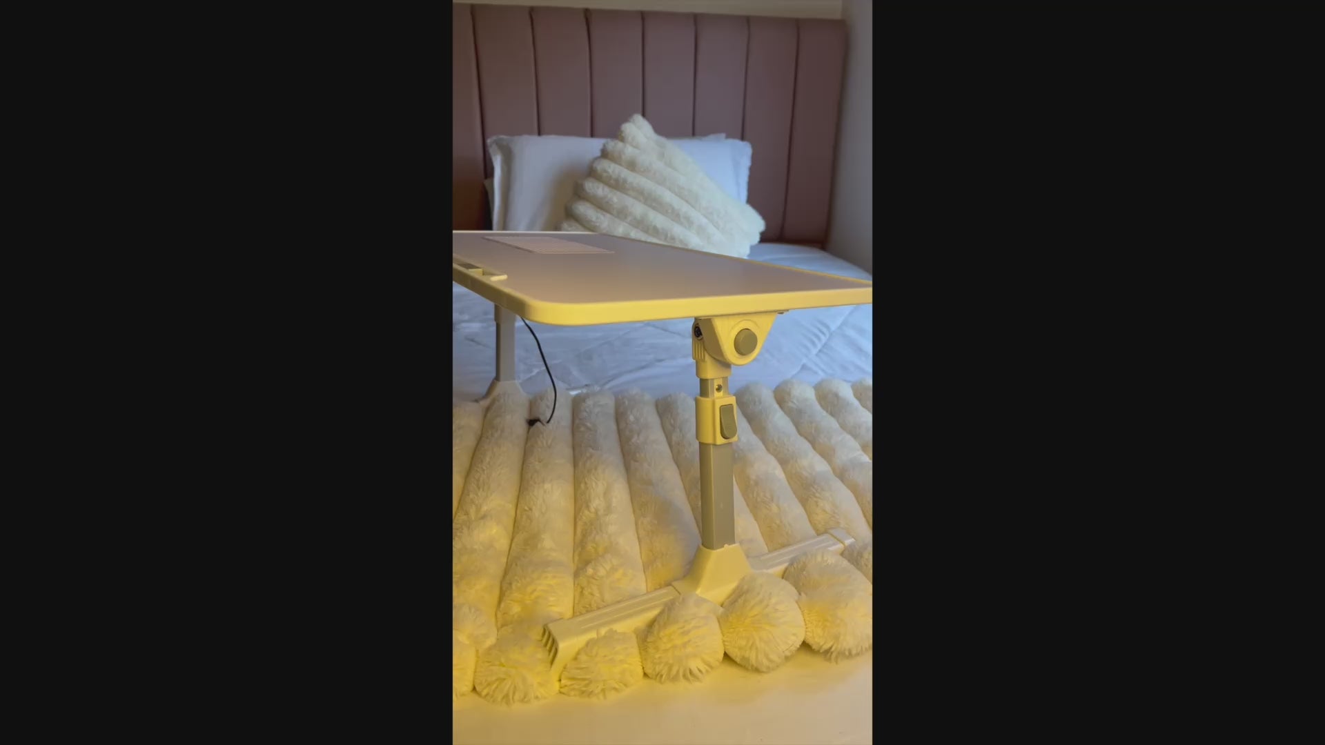 Mesa Portátil Plegable con Ventilador Integrado